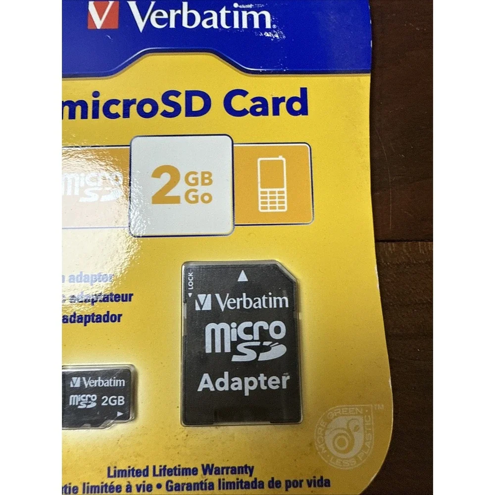 Verbatim microSD Card 2GB (w/SD adapter)